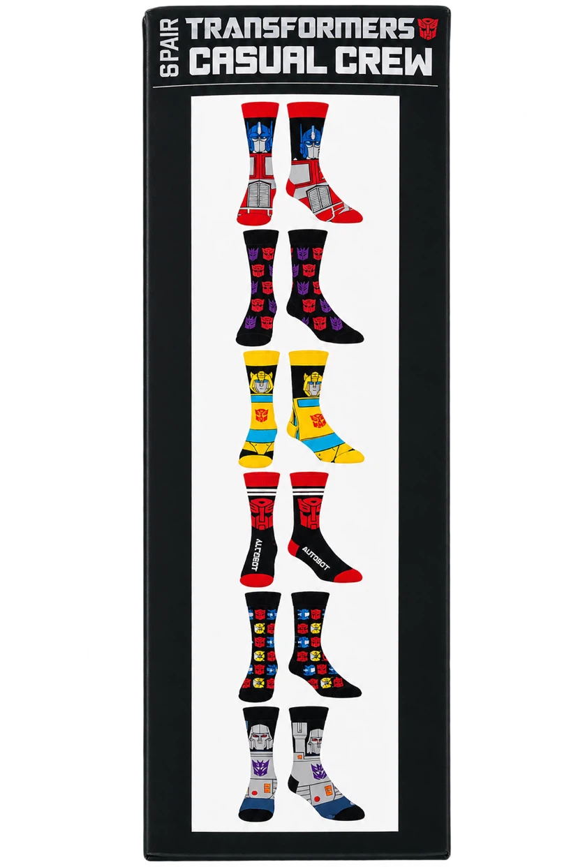 Transformers Casual Crew Socks - 6 Pair Set - photo 2