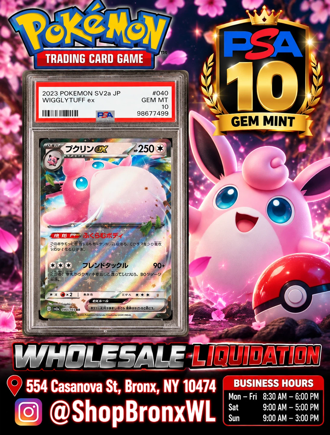 2023 Pokemon Wigglytuff ex PSA 10 Gem Mint