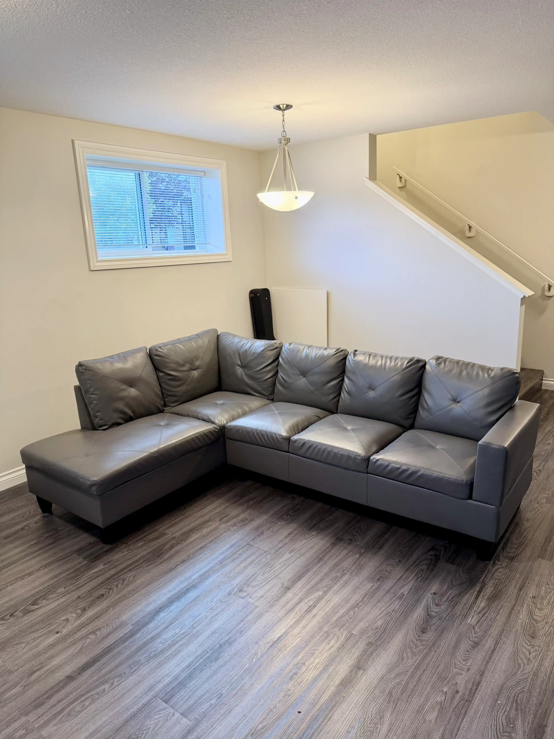 Grey Sectional Sofa with Chaise
