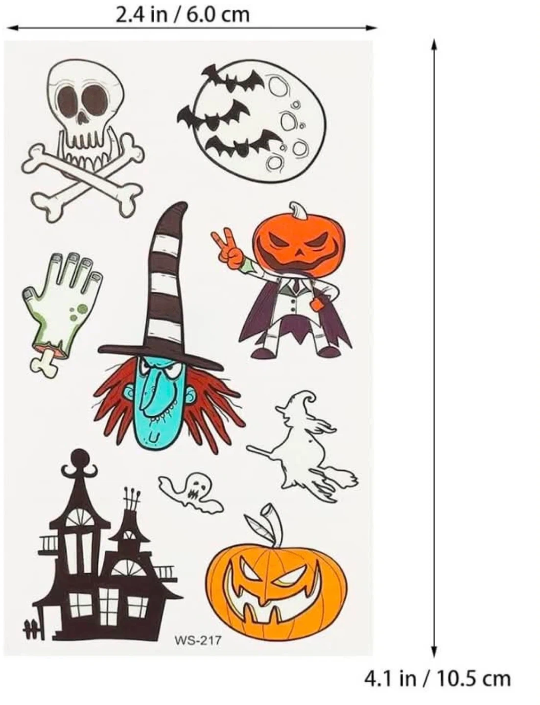 Halloween temporary tattoos, 40 sheets - photo 2