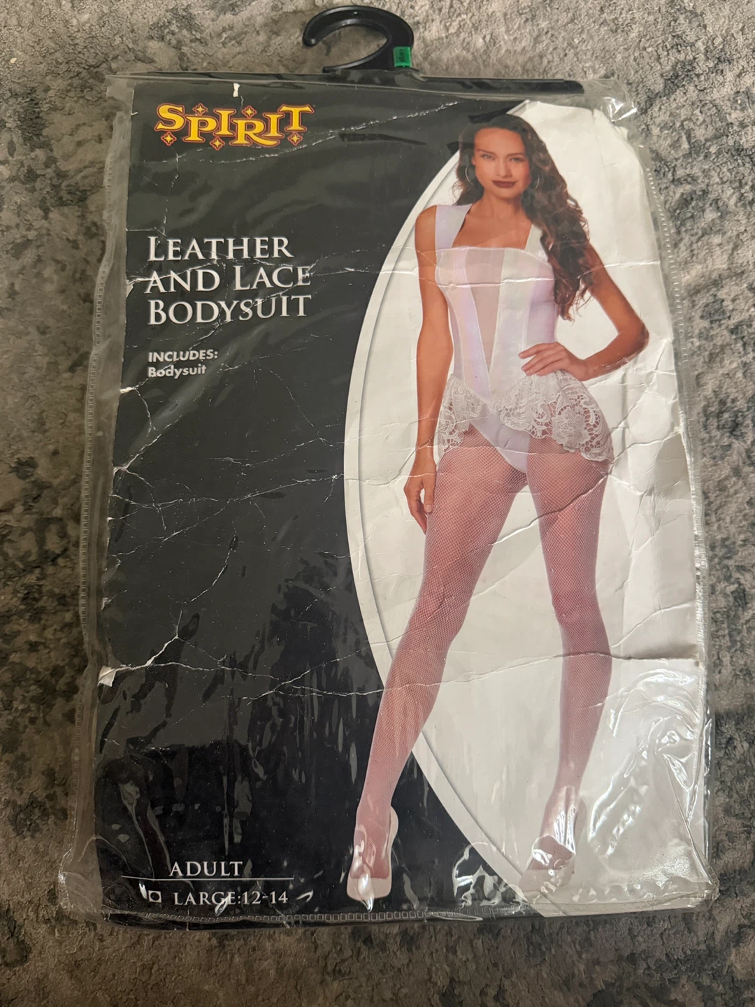 Halloween Spirit Leather and Lace Bodysuit