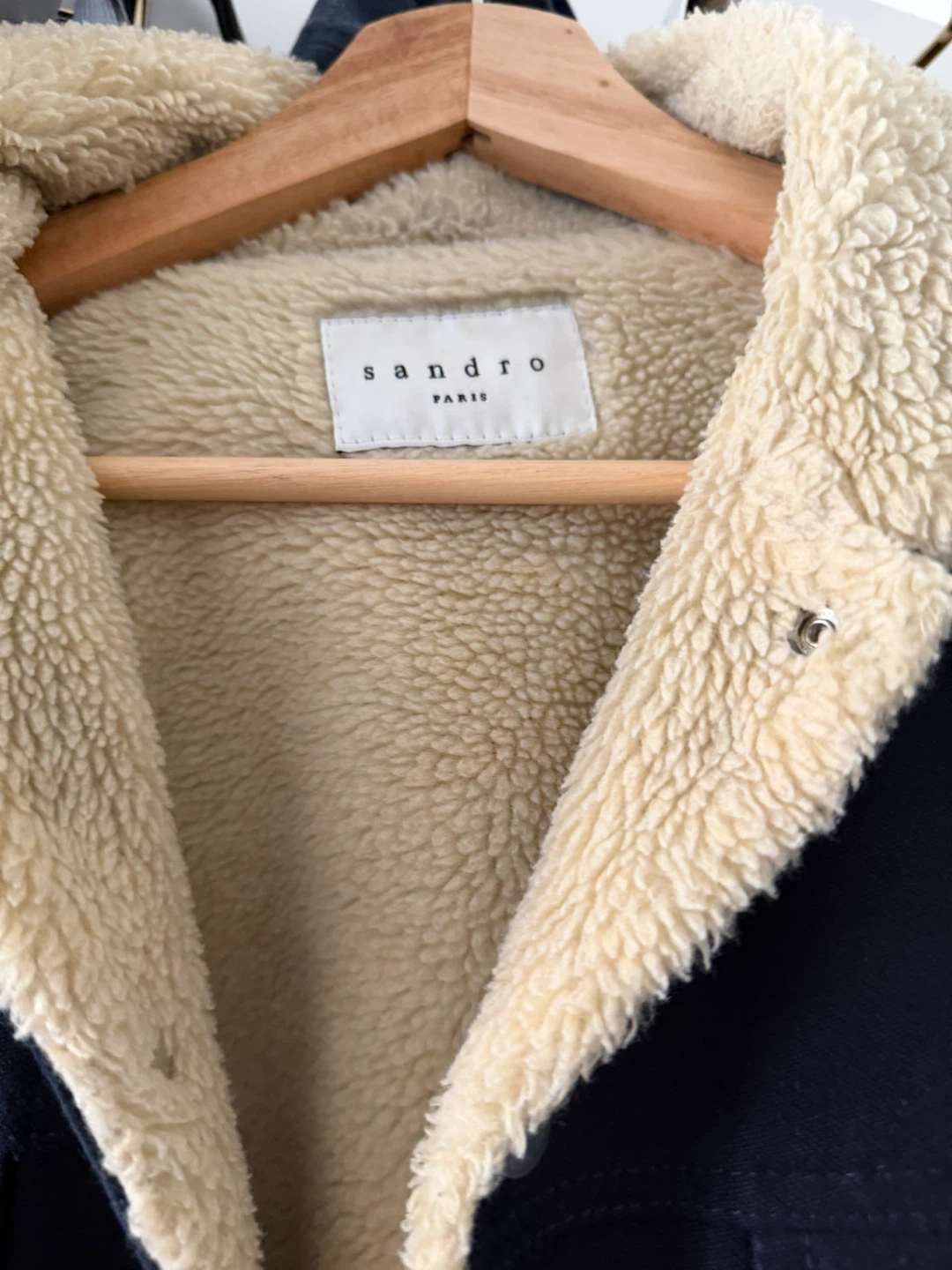 Sandro Paris Sherpa Lined Denim Jacket - photo 2