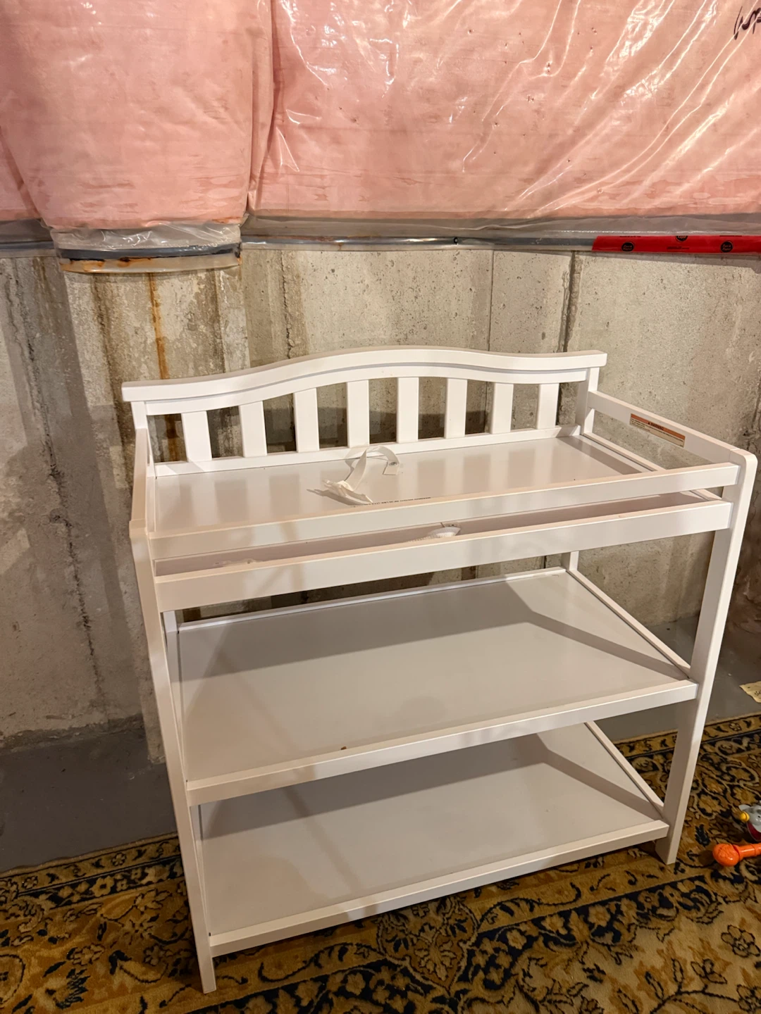 Solid Wood White Nursery Changing Table / Station (Delta/Graco)