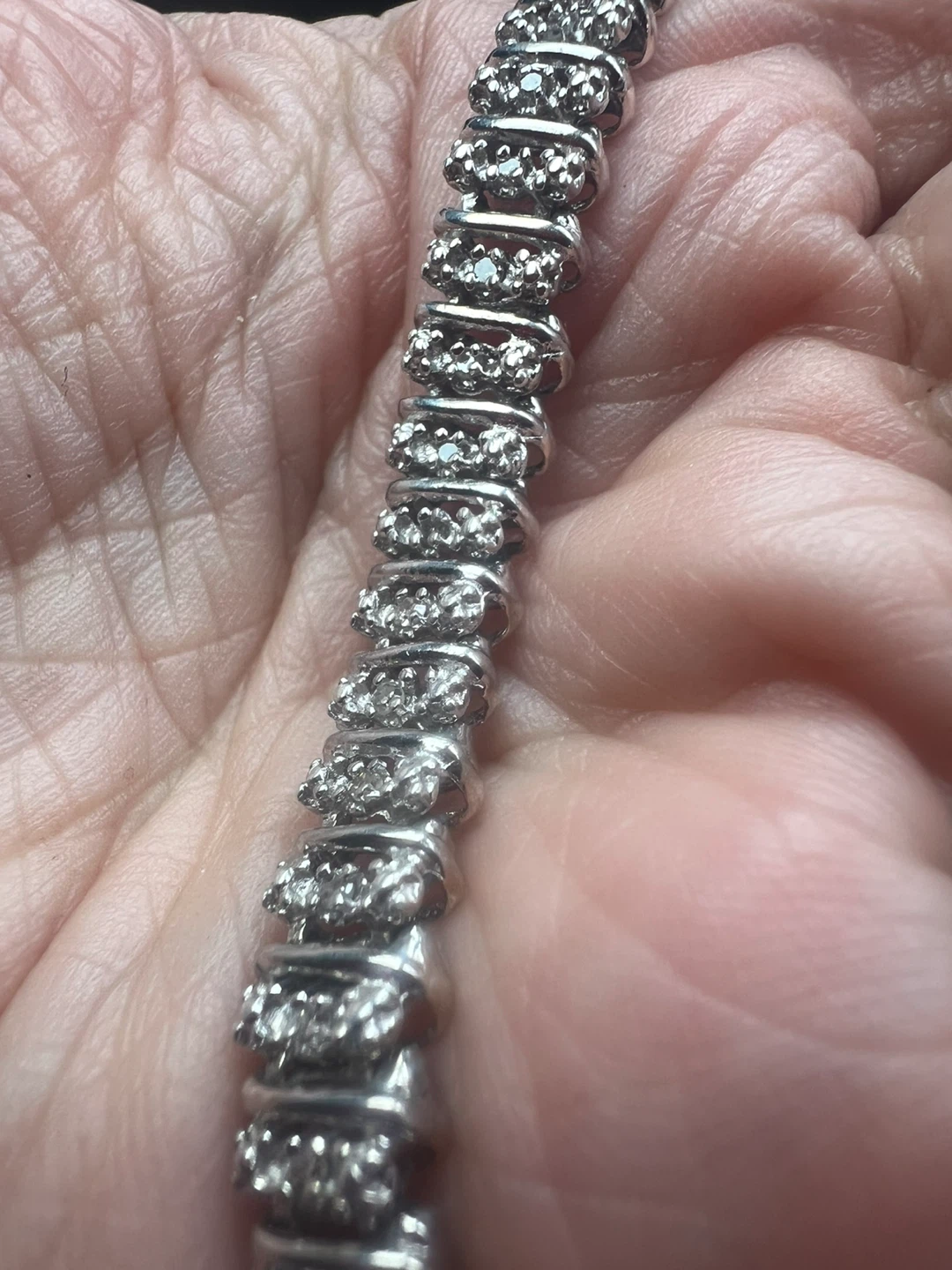 925 silver and Diamond 0.50 CTW Tennis Bracelet - photo 2