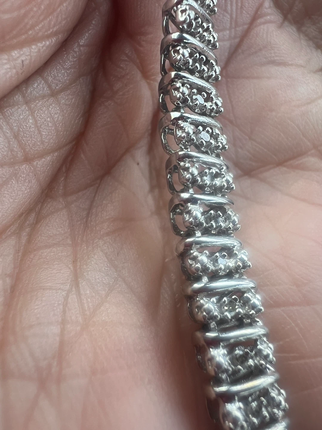 925 silver and Diamond 0.50 CTW Tennis Bracelet - photo 3