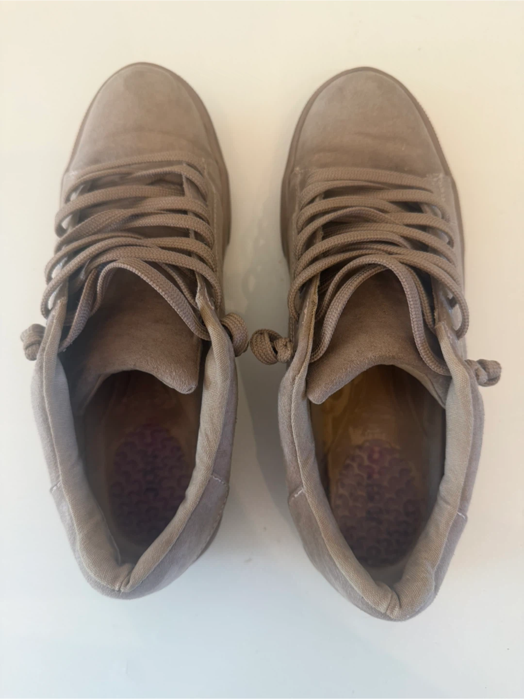 JUSTFAB Taupe Suede Sneakers - photo 2