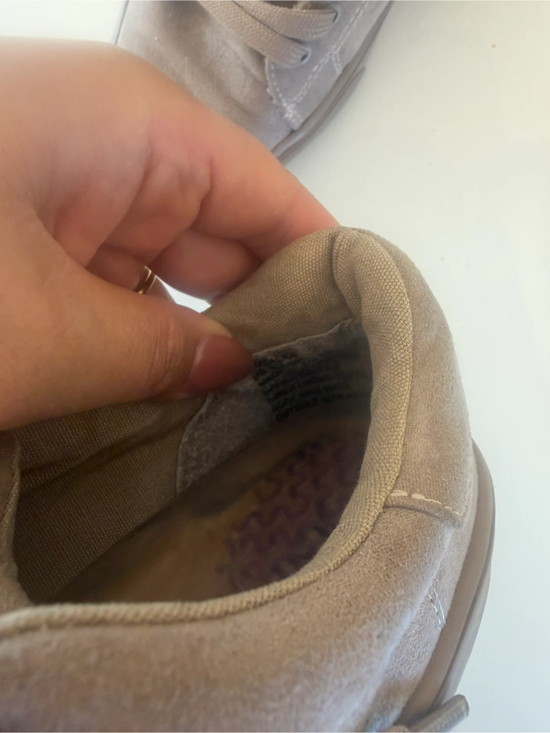 JUSTFAB Taupe Suede Sneakers - photo 4