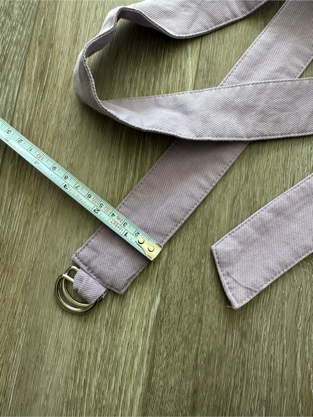 Lilac Fabric D-Ring Belt - photo 2