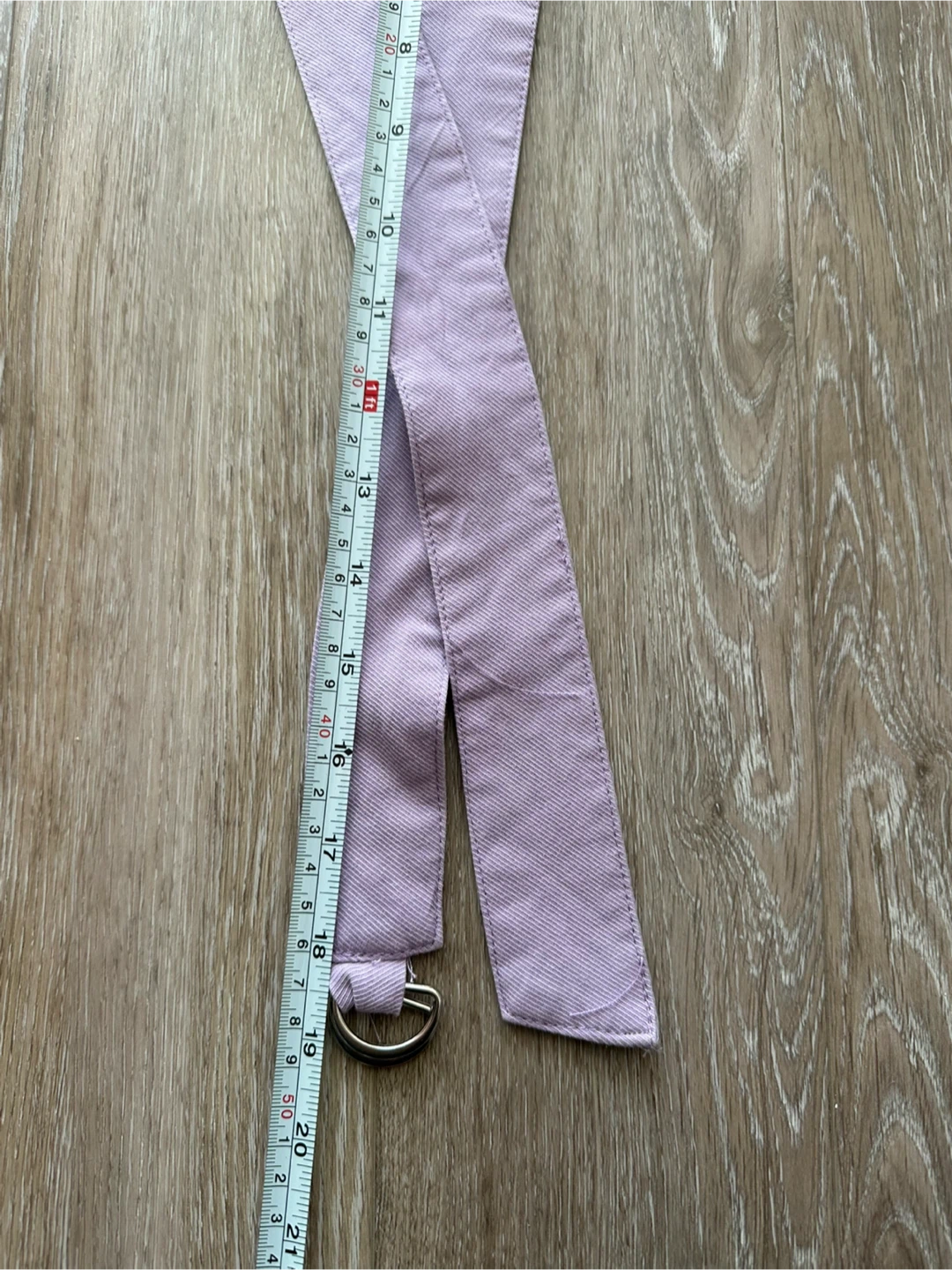 Lilac Fabric D-Ring Belt - photo 3