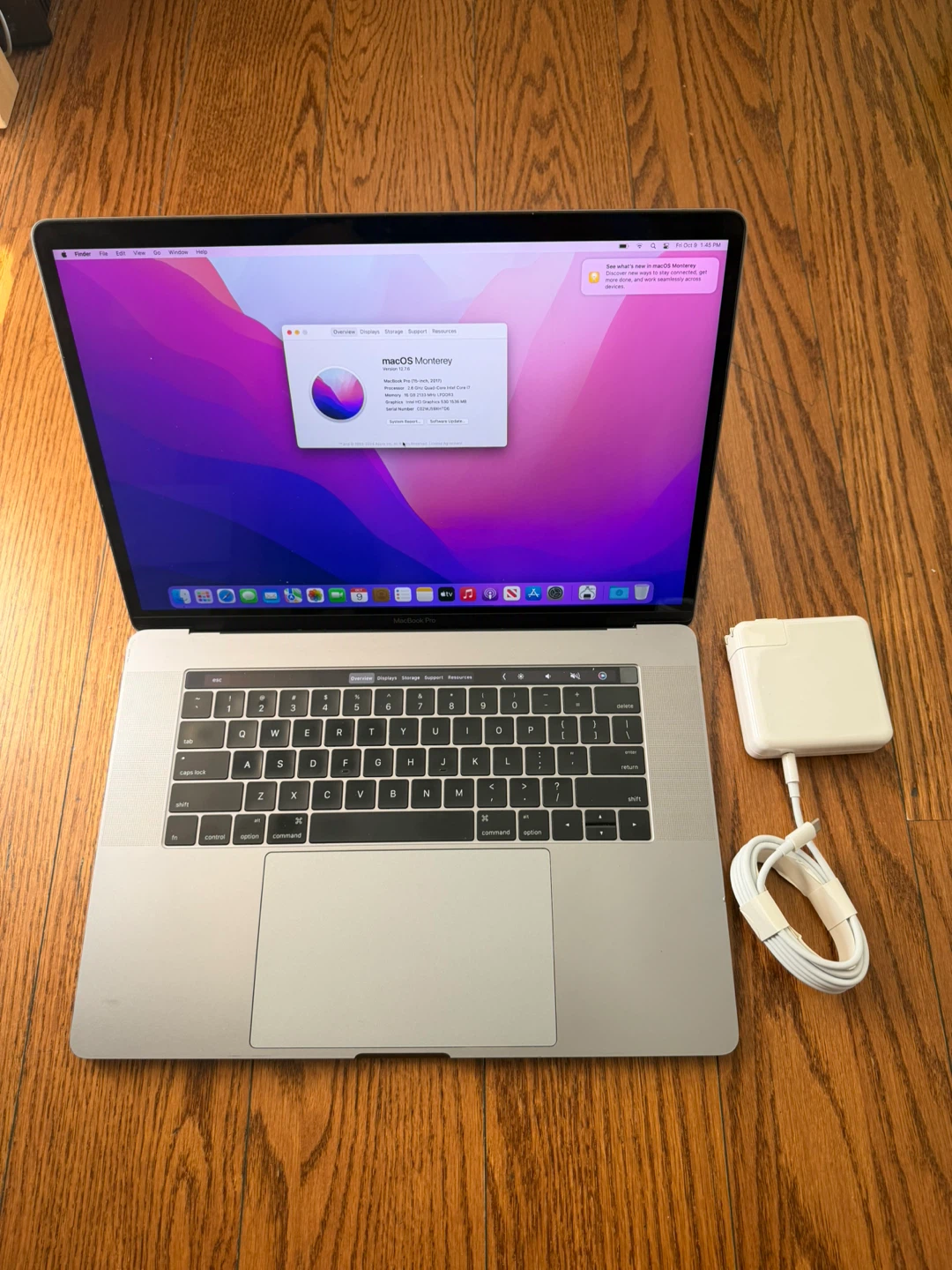 MacBook Pro 15 inch 2017 16GB RAM 256GB SSD Fully Functional