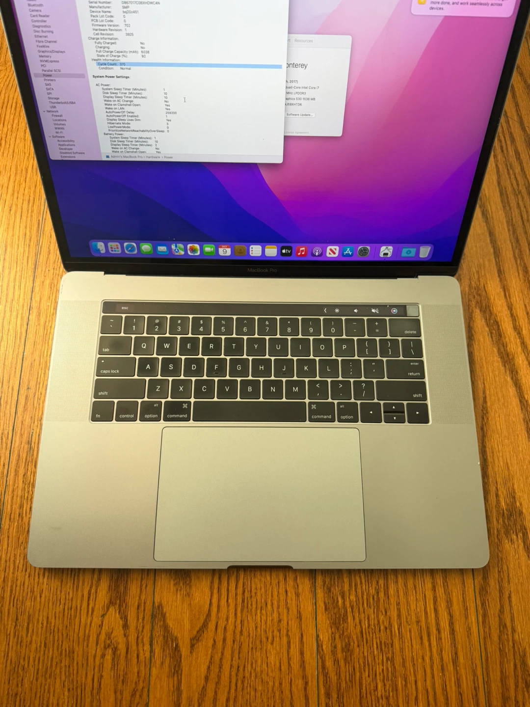 MacBook Pro 15 inch 2017 16GB RAM 256GB SSD Fully Functional - photo 5