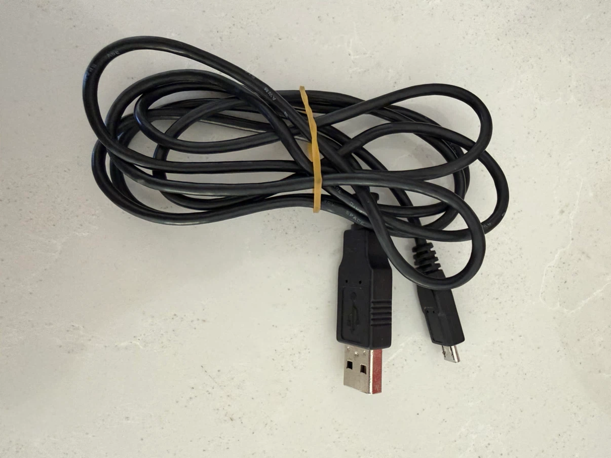 Black USB to Micro USB Cable