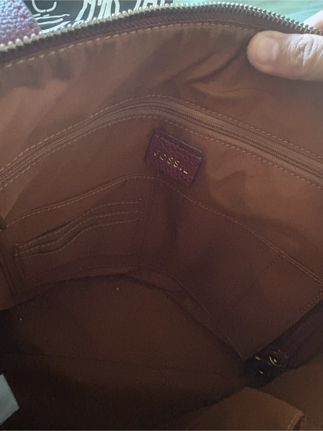 Fossil Sydney Tote Bag - Cabernet - photo 5