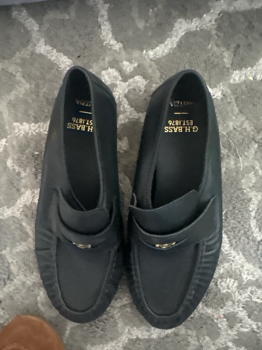 G.H. Bass x Aritzia Black Loafers