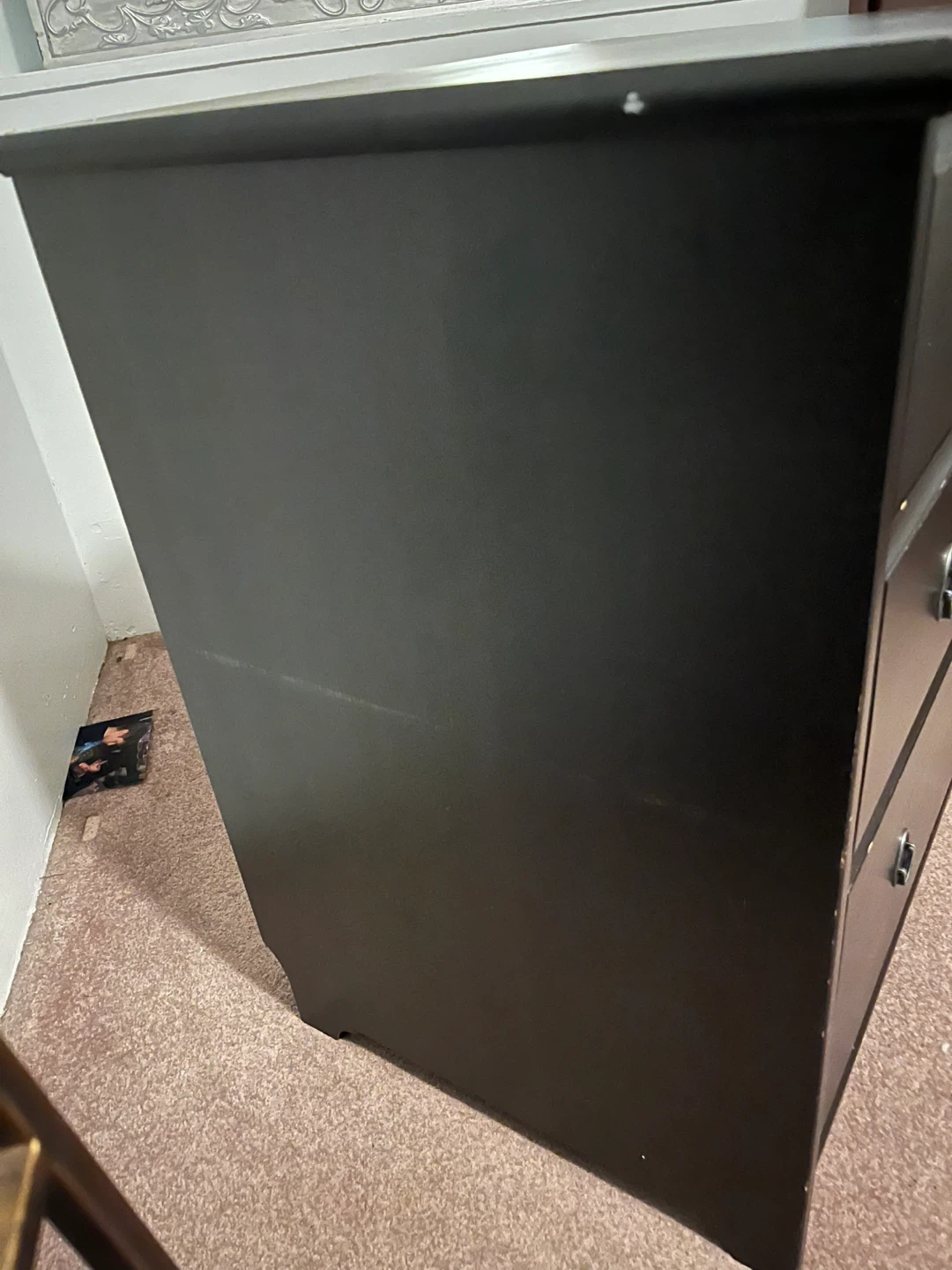 Black 3-Drawer Dresser - photo 4