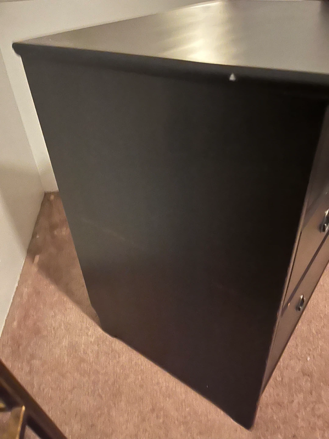 Black 3-Drawer Dresser - photo 5