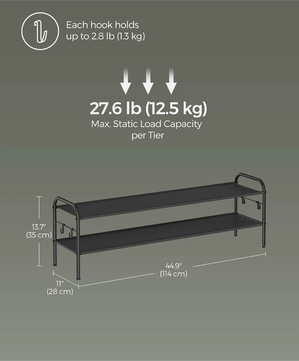 SONGMICS Adjustable Shoe Rack - photo 3