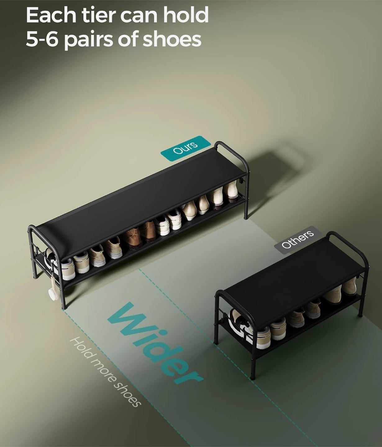 SONGMICS Adjustable Shoe Rack - photo 5