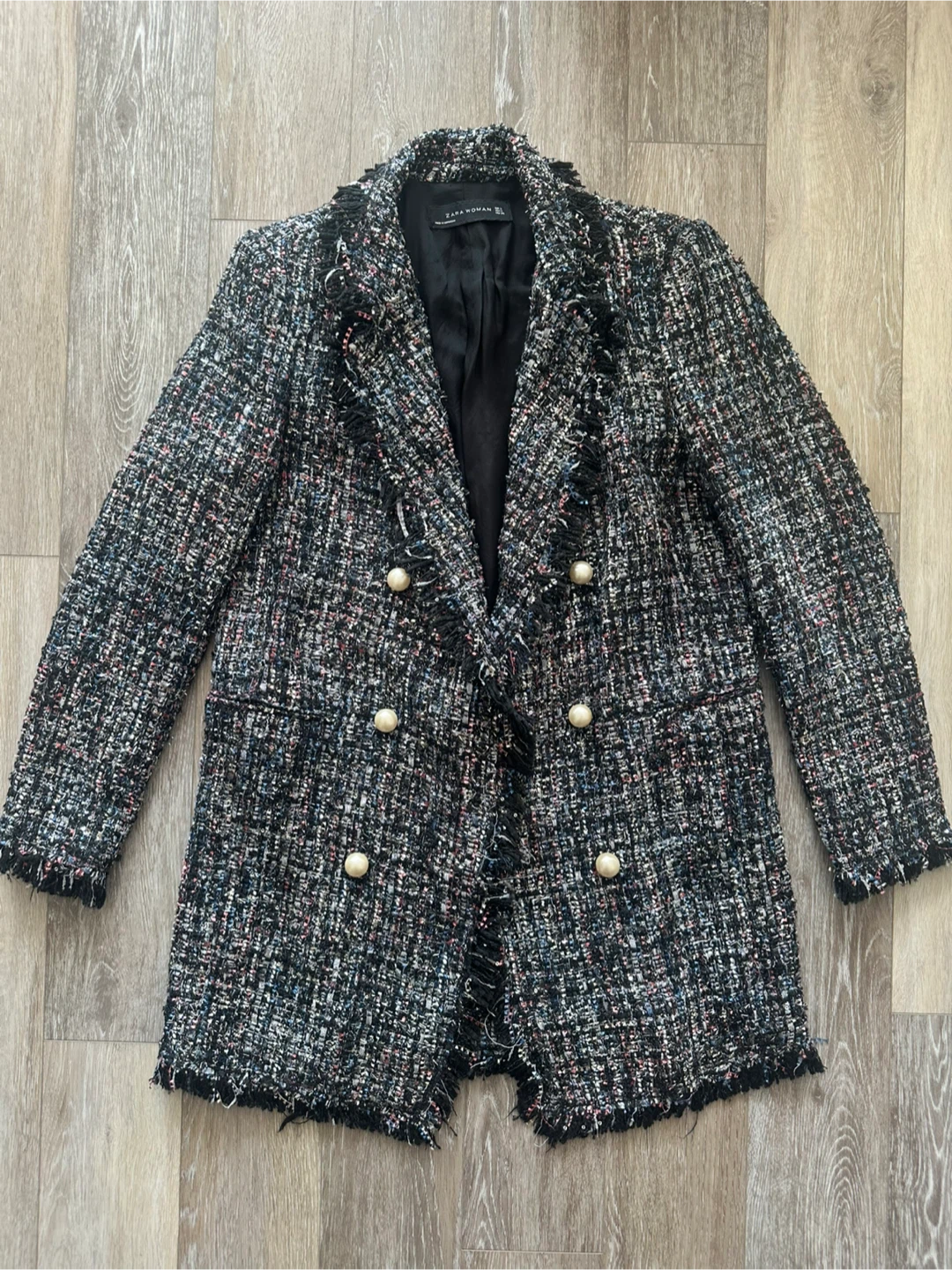 Zara Woman Tweed Blazer jacket XS