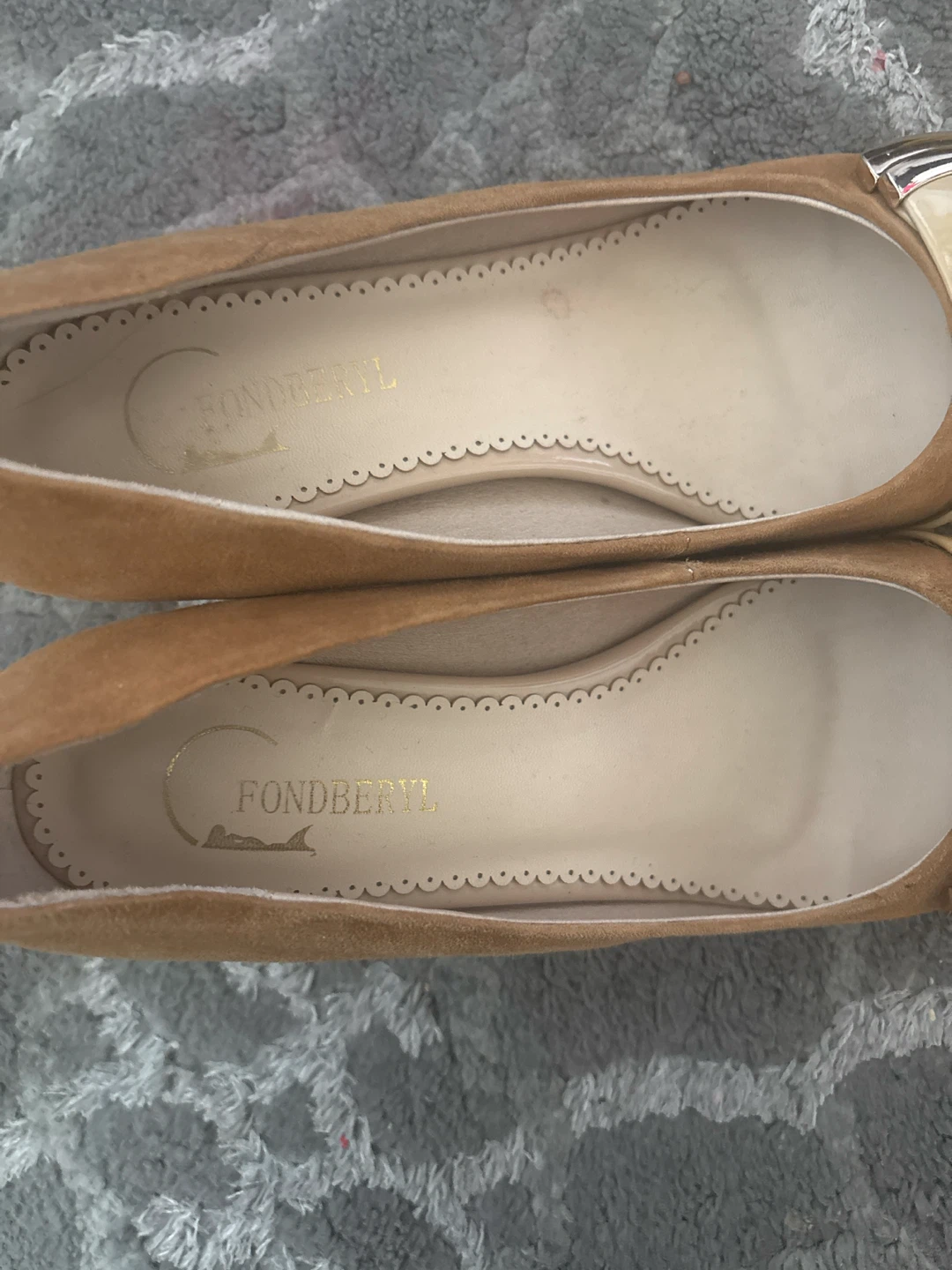 Fondberyl Tan Suede Kitten Heels - photo 2