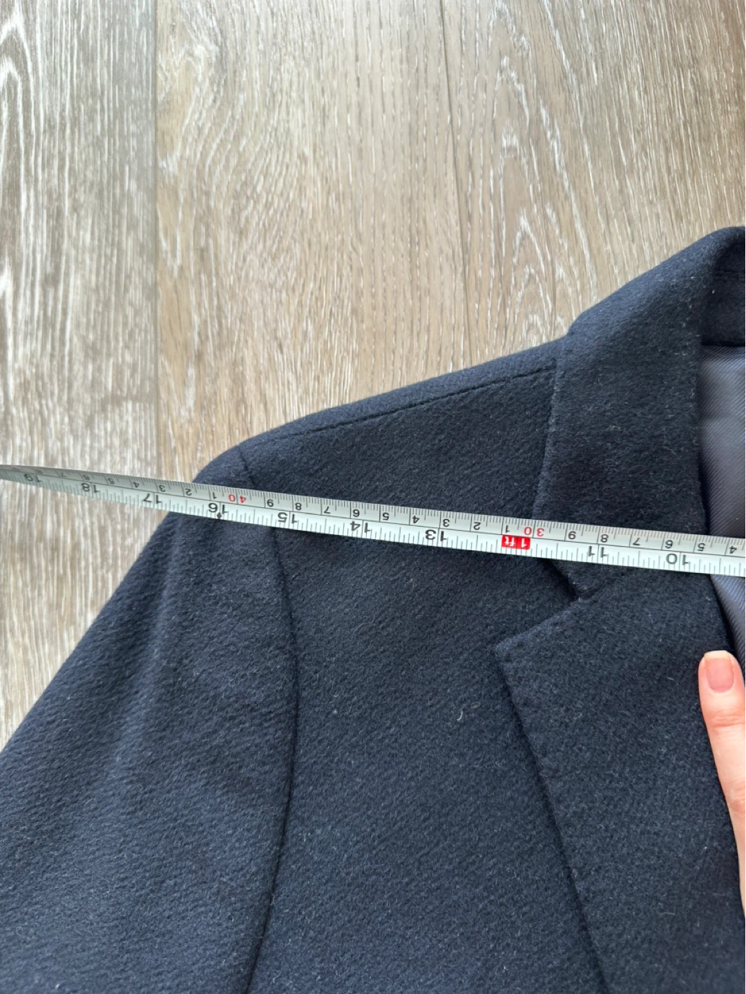 Uniqlo Men's Wool Navy Overcoat S - photo 3