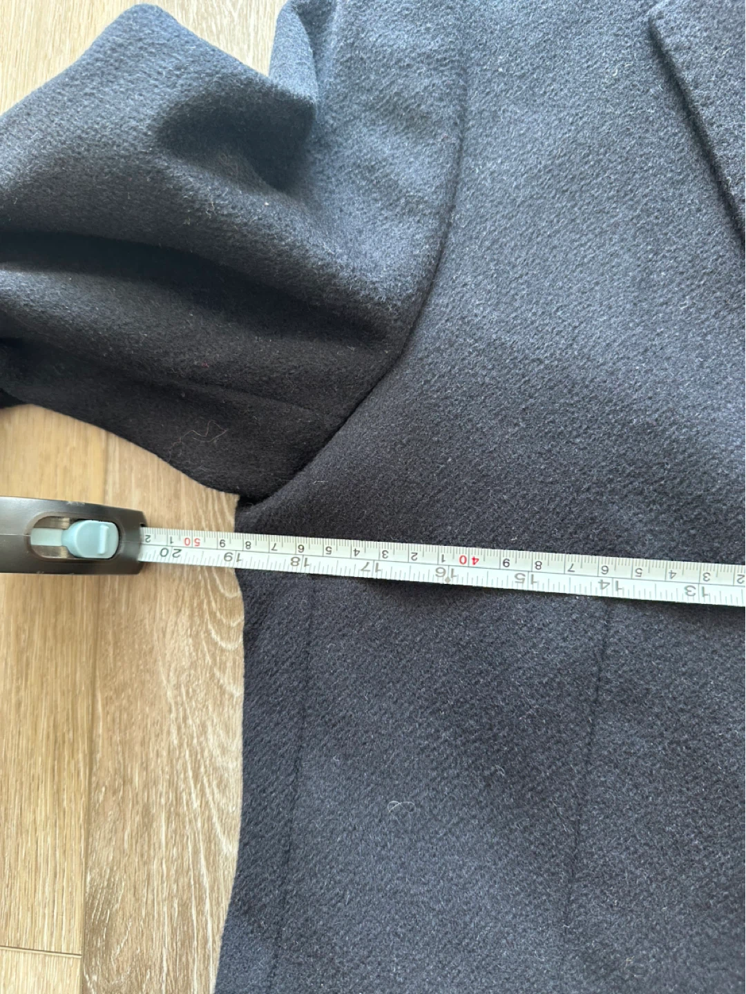 Uniqlo Men's Wool Navy Overcoat S - photo 4