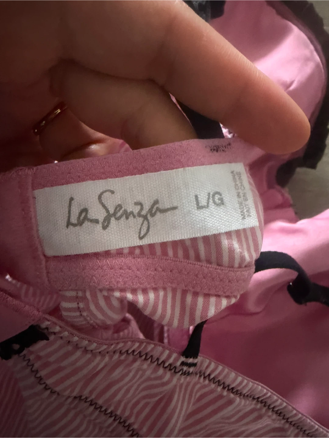 La Senza Pink Striped Babydoll - photo 4