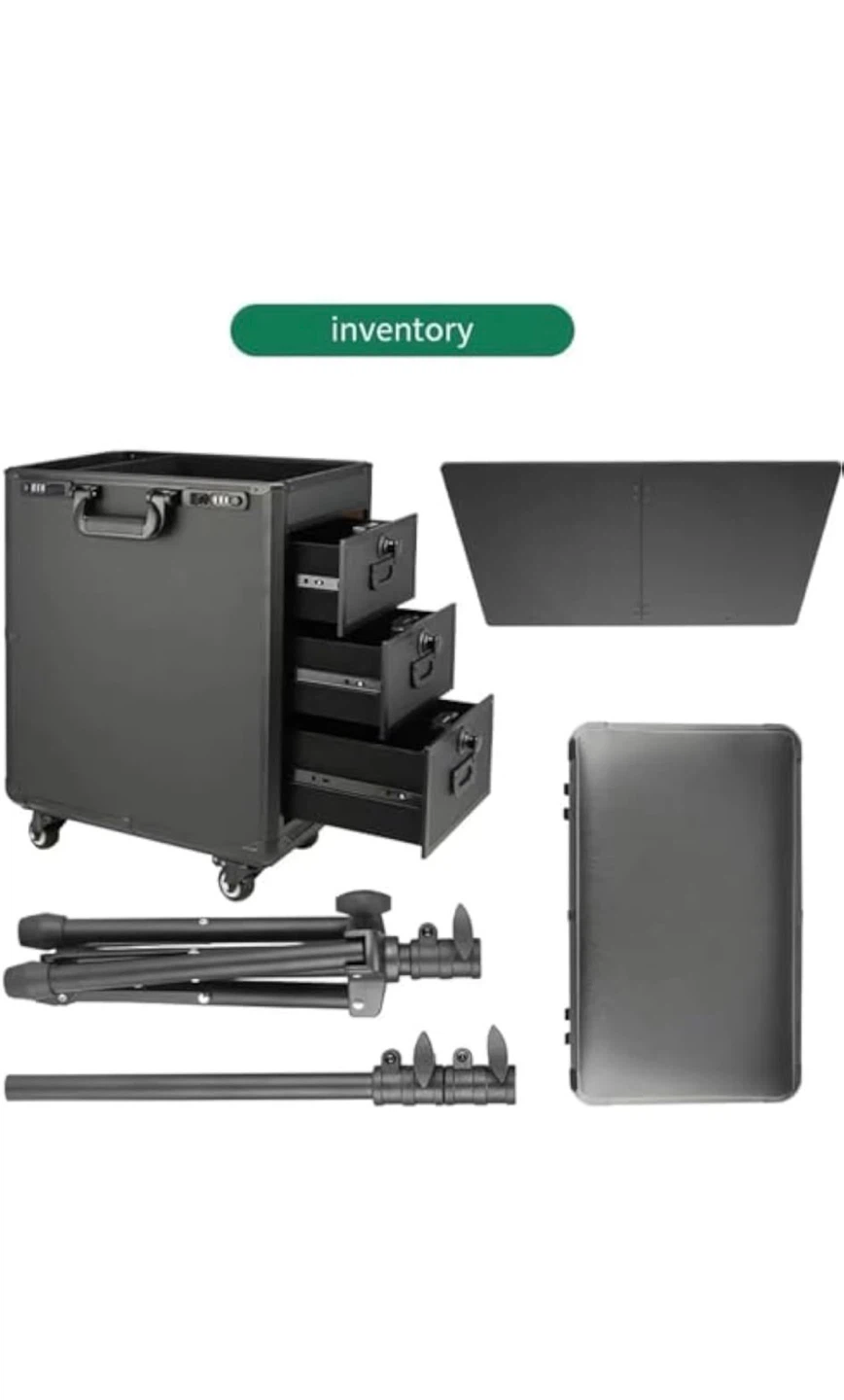 Portable Black Tattoo Travel Workstation Case - photo 4