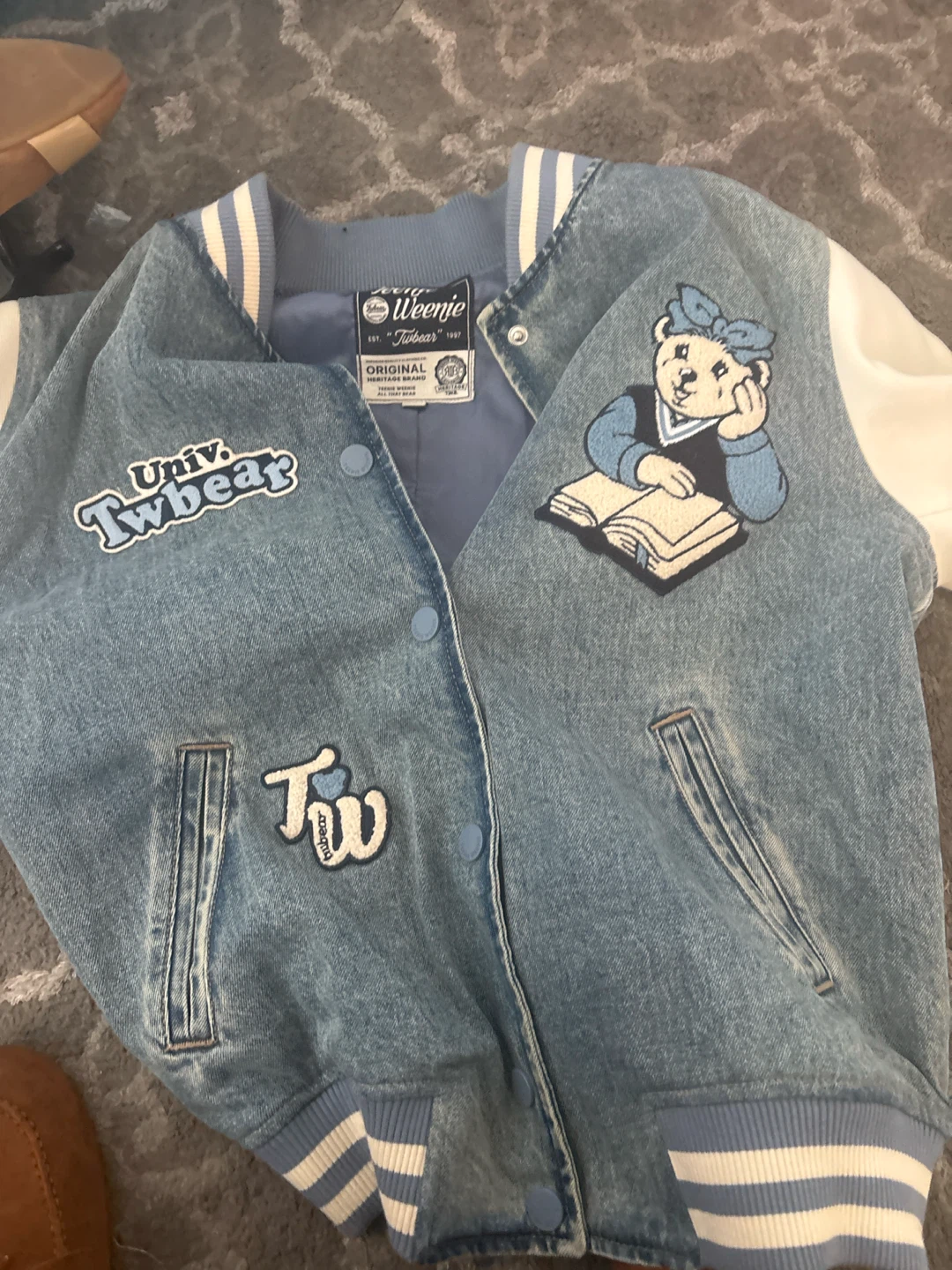 Teenie Weenie Denim Varsity Jacket