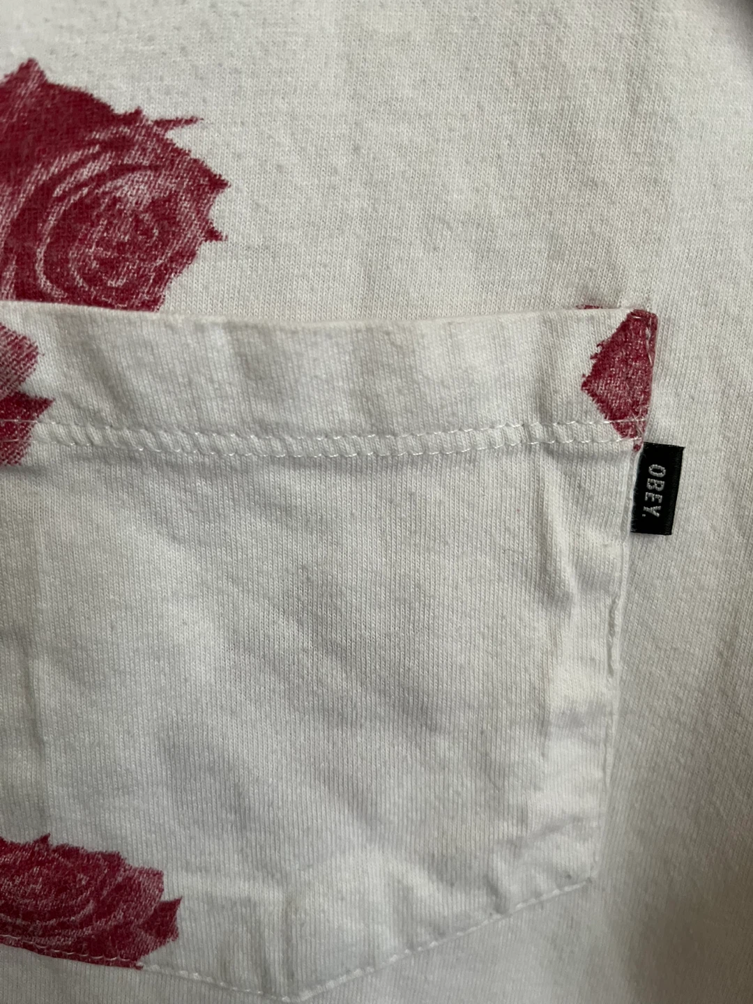 Obey Rose Print Pocket T-Shirt - photo 5
