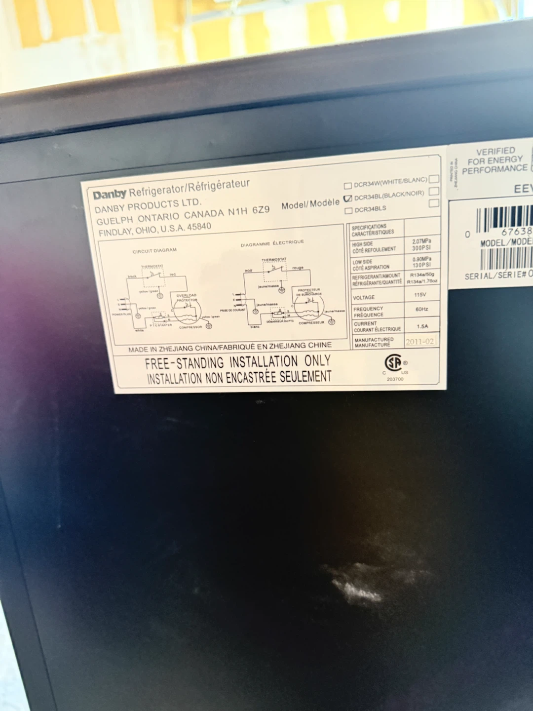 Danby Compact Mini Fridge Black - photo 3