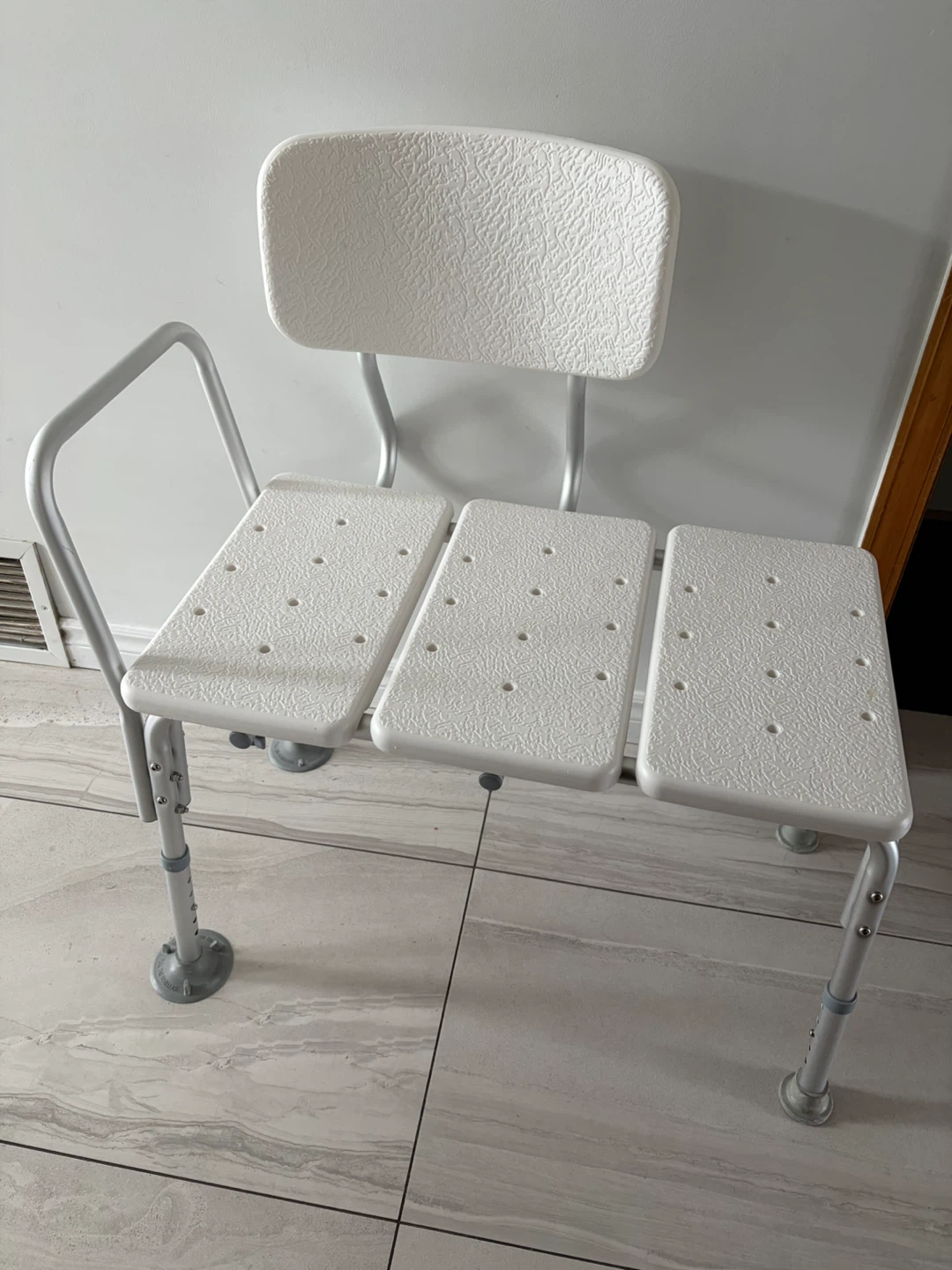 Adjustable Bath Transfer Bench with a back rest (barely used)