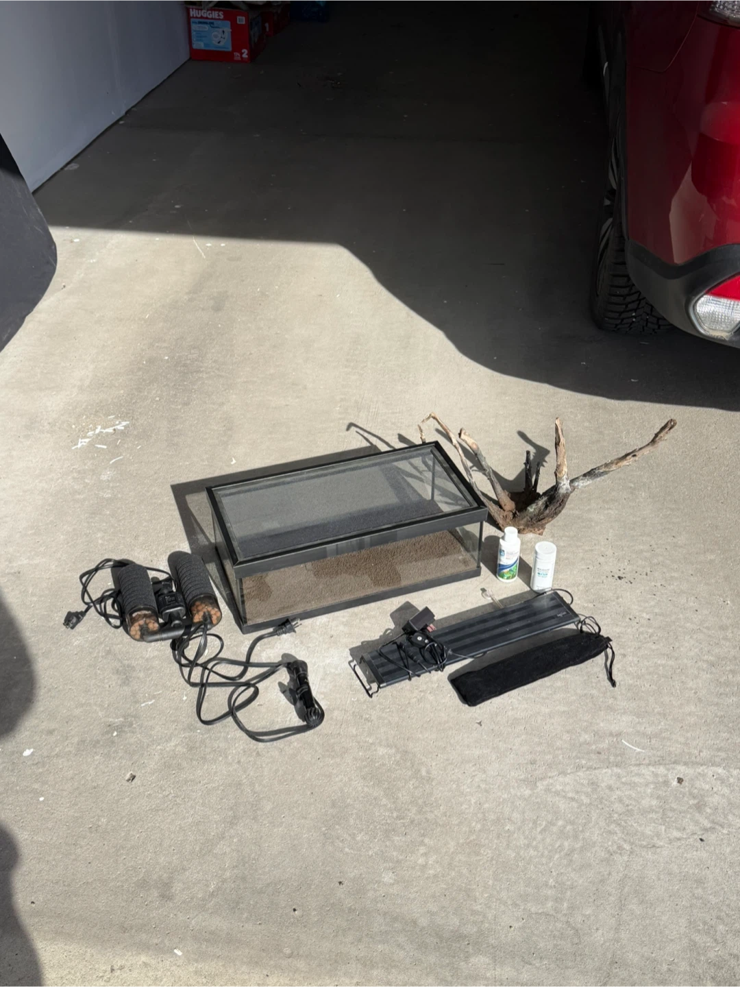 Glass Aquarium Starter Kit with Filter and Lighting - photo 2