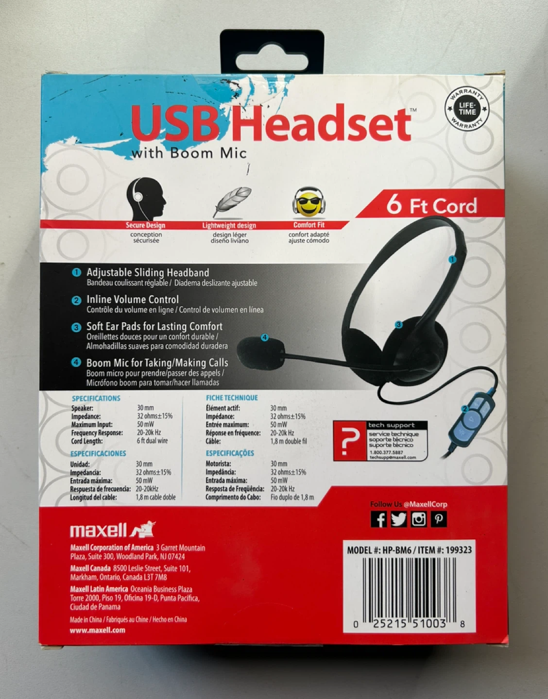 Maxell USB Headset with Boom Mic - photo 2