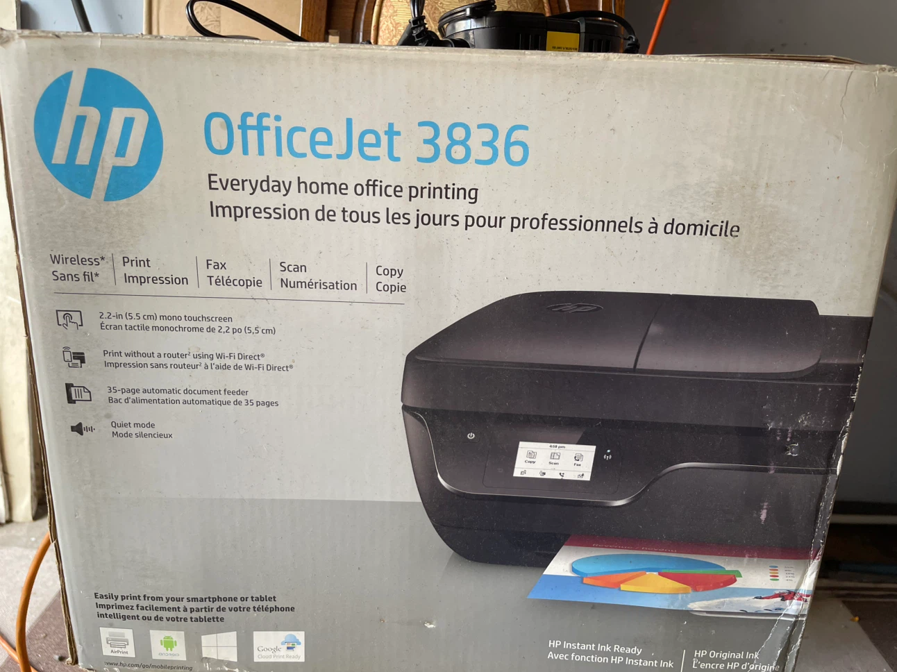 HP OfficeJet 3836 Wireless All-in-One Printer - photo 2