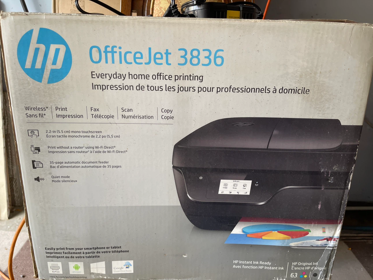 HP OfficeJet 3836 Wireless All-in-One Printer - photo 3