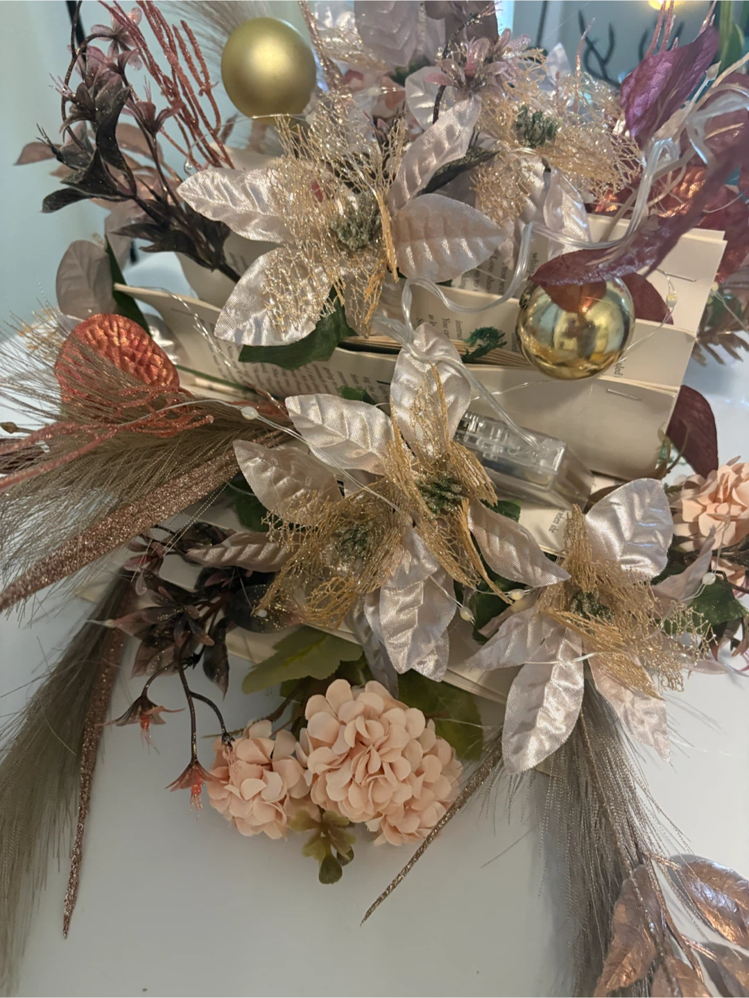 Handmade Christmas Book Bouquet - photo 3