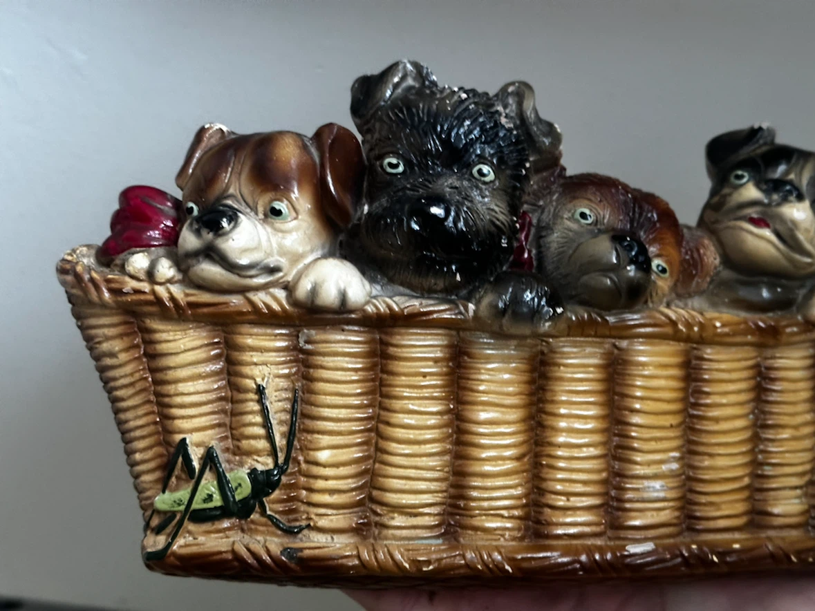 Vintage Devonware chalkware Dogs - photo 3