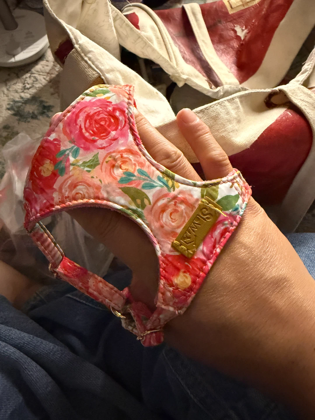 Floral pet Harness XS