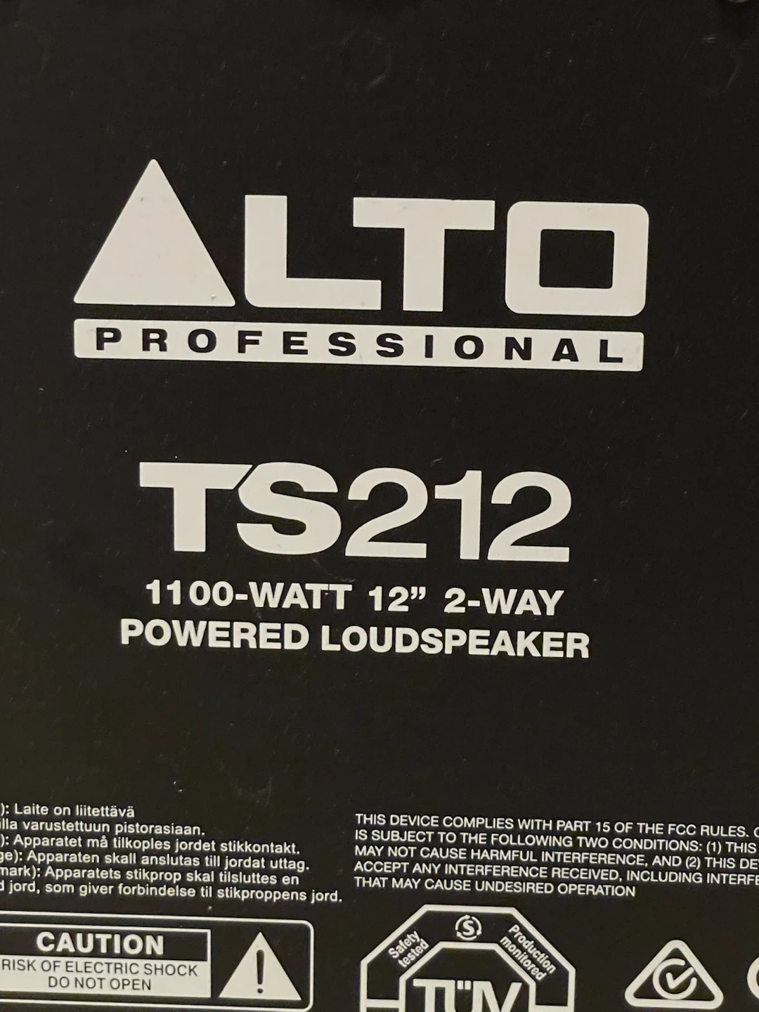 ALTO Professional ts212 1100-Watt 12” 2 way powered speakers - photo 3