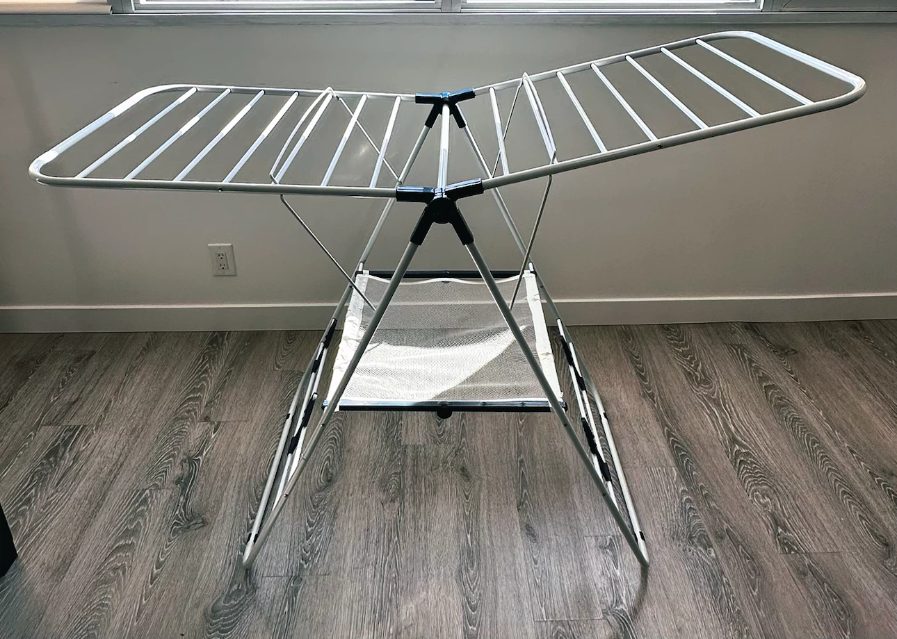 Mainstay heavyduty foldable dryer rack (clothes and shoe)