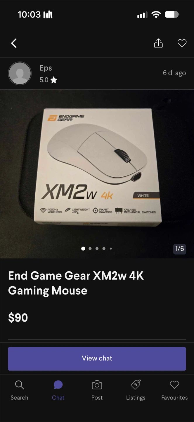 Endgame Gear XM2w 4K Gaming Mouse