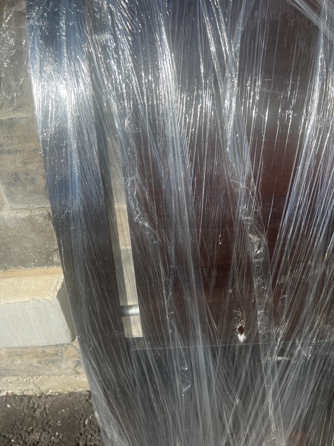 Dark Brown Wood bed - photo 2