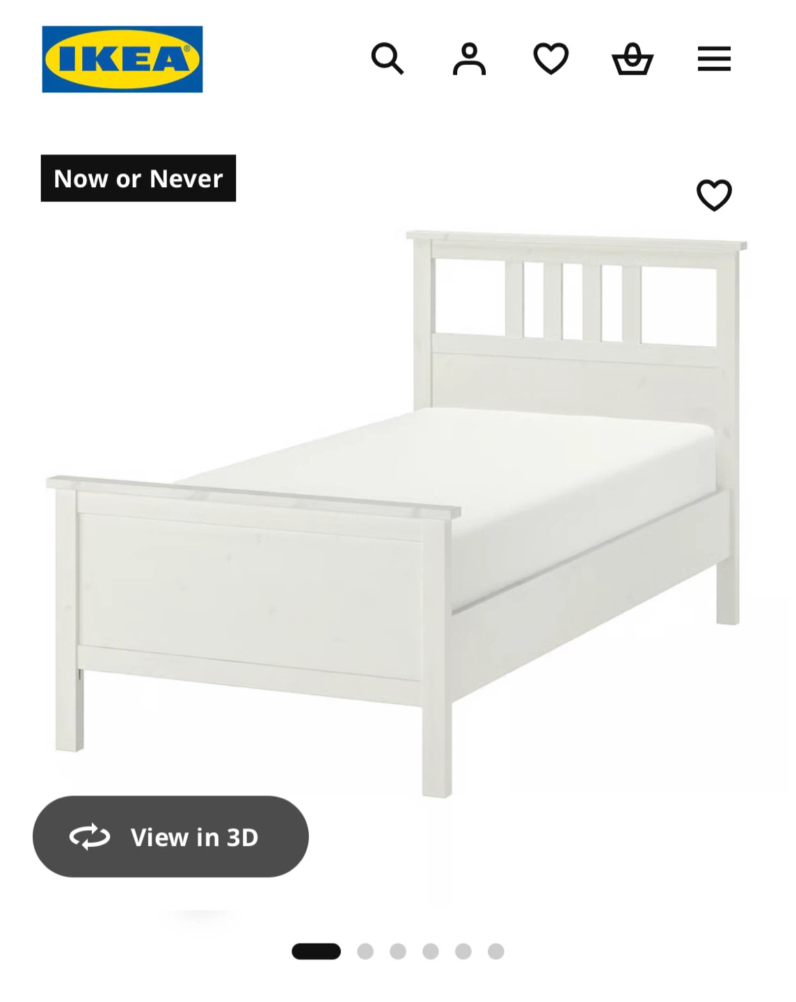 IKEA HEMNES Bed frame (Twin) Mattress not included - photo 2