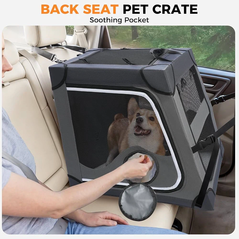 Snagle Paw Dog Car Crate for Back Seat - New - photo 3