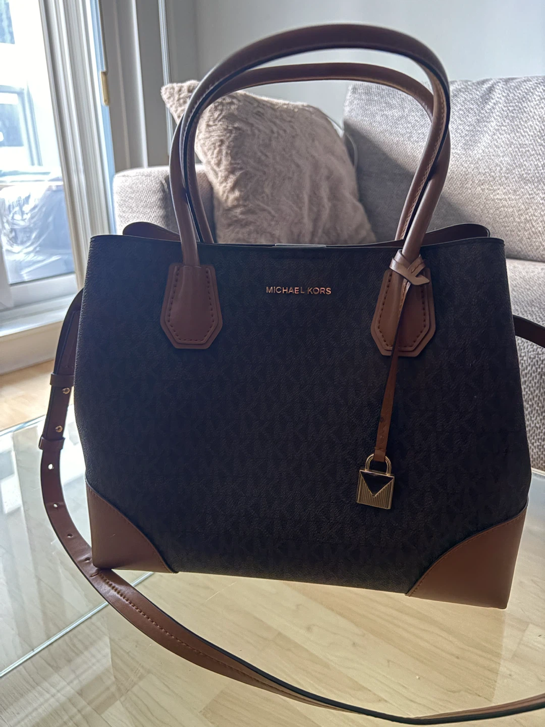 Michael Kors Signature Logo Tote Bag