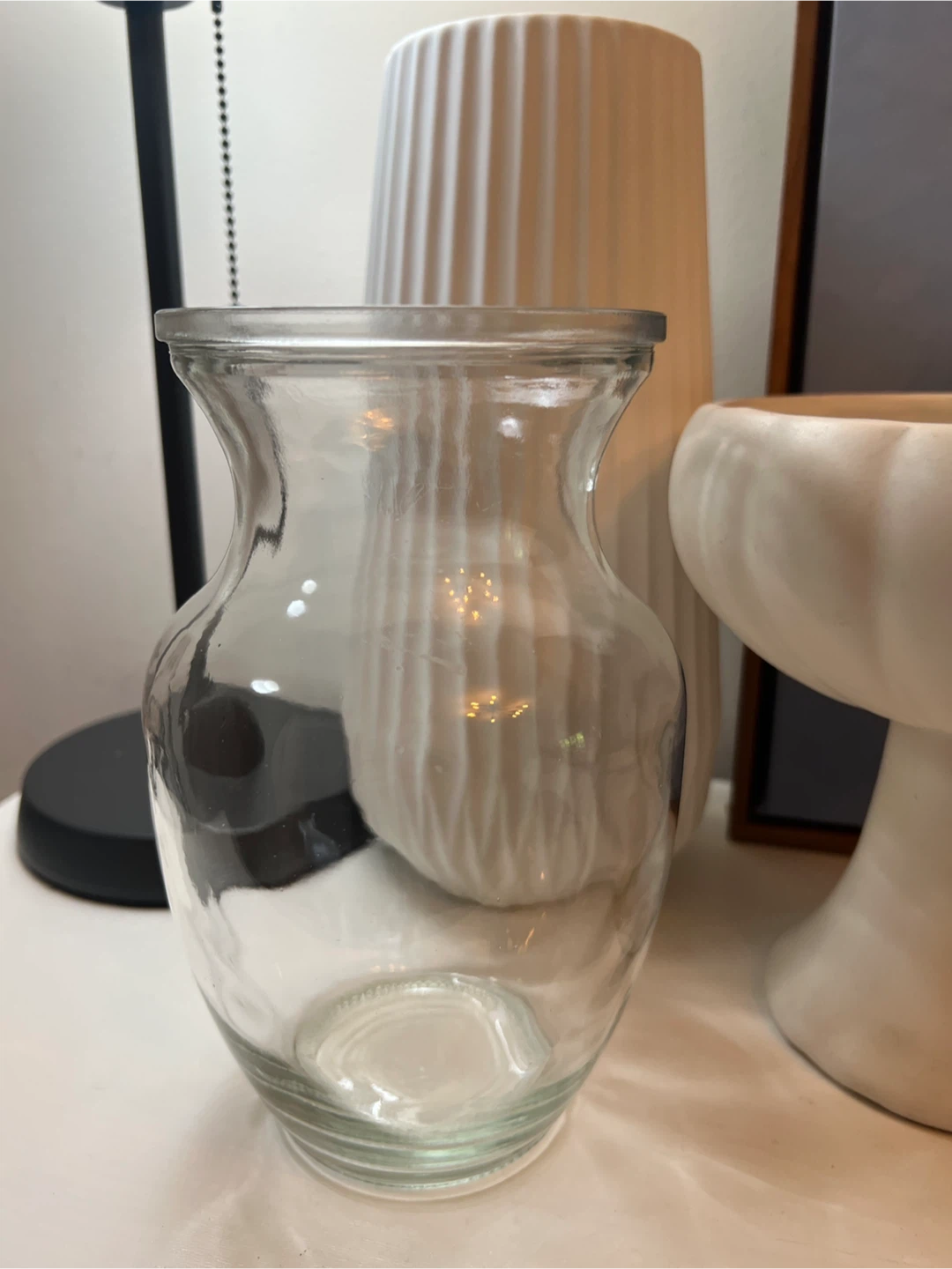 Clear Glass Vase - photo 2