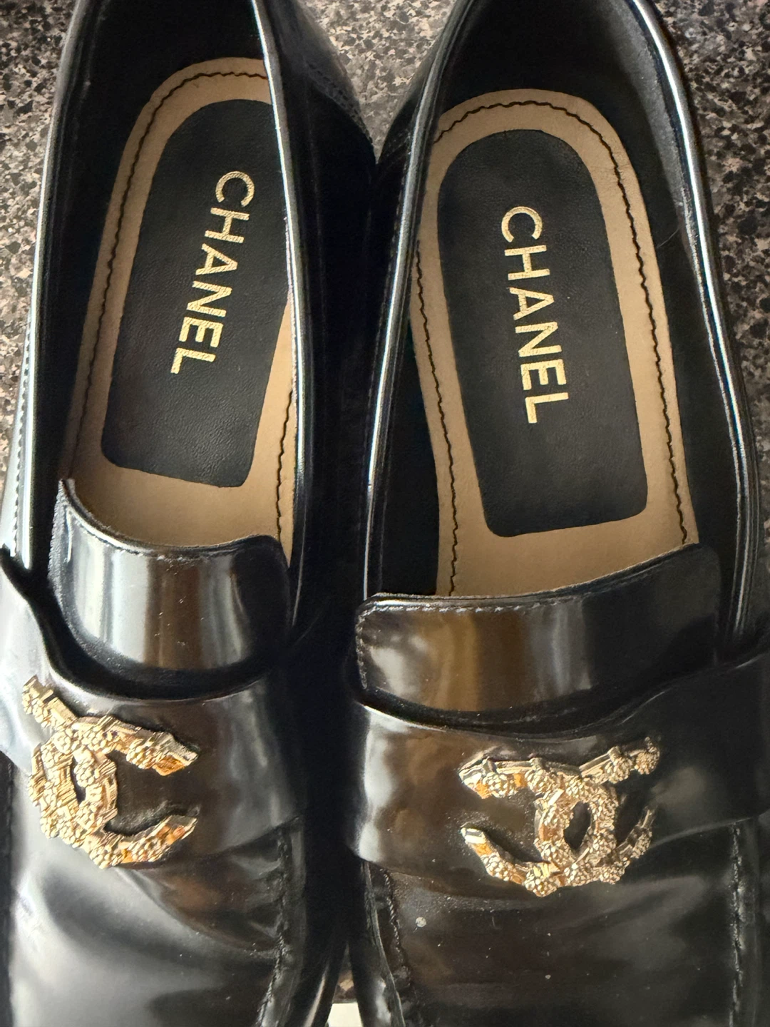 Chanel Black Leather Loafers - photo 2