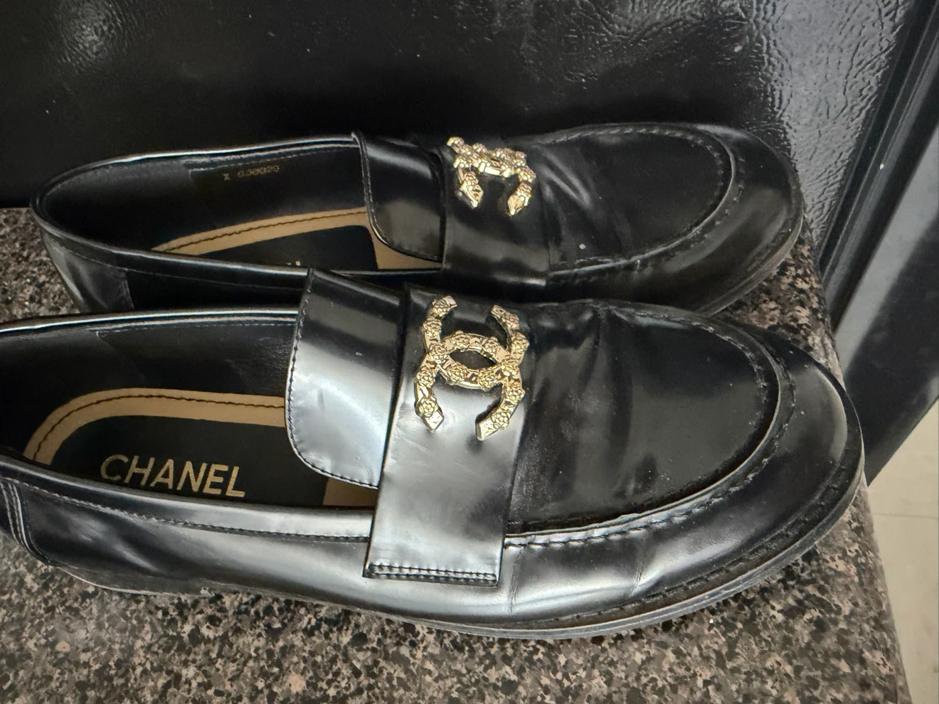 Chanel Black Leather Loafers - photo 3