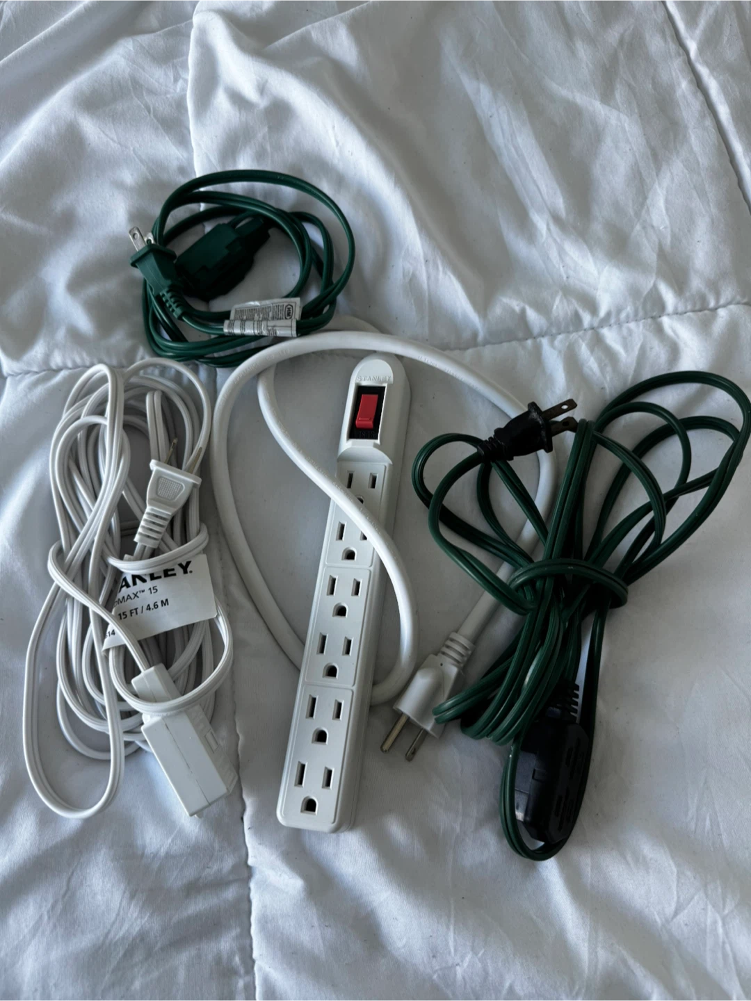 Stanley Power Strip and Extension Cord Bundle